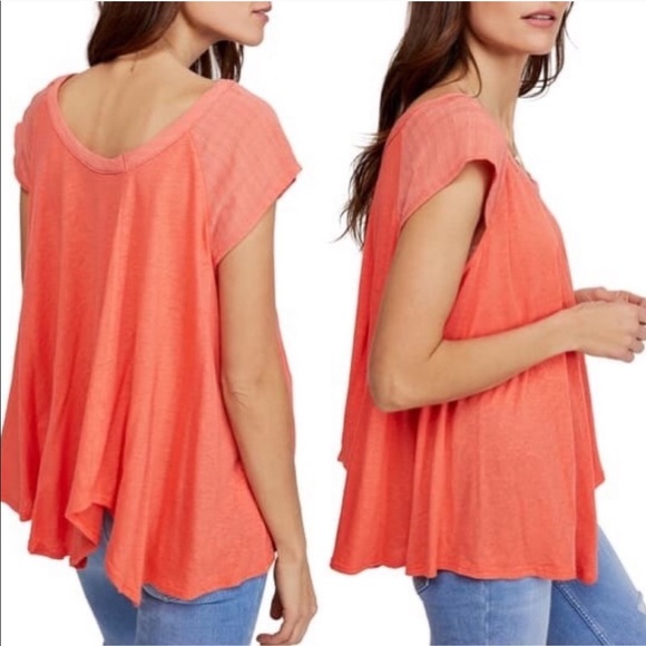 FREE PEOPLE Oversized - Keep it Casual - TOP Tee - Picture 5 of 8